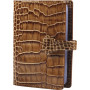 Etui MIGNON multicartes  - 102x74mm cuir Veau Croco SAVANNAH Vison