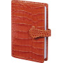 Etui MIGNON multicartes  - 102x74mm cuir Veau Croco SAVANNAH Orange