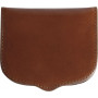 Porte-monnaie MIGNON - 72x88mm cuir Veau BOBOLI Marron rond