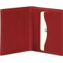 Etui MIGNON cartes de crédit  - 99x78mm cuir Veau BOBOLI Rouge
