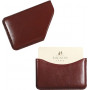 Porte-cartes de visite GALET MIGNON - 65x100m cuir Veau BOBOLI Marron