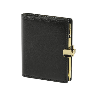 Agenda MIGNON A10 - 90x68mm - cuir Veau BOBOLI Noir