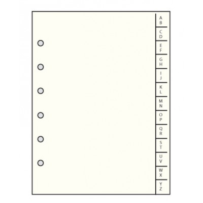 Recharge MIGNON  - 170x141mm RK17 - Répertoire alphabétique