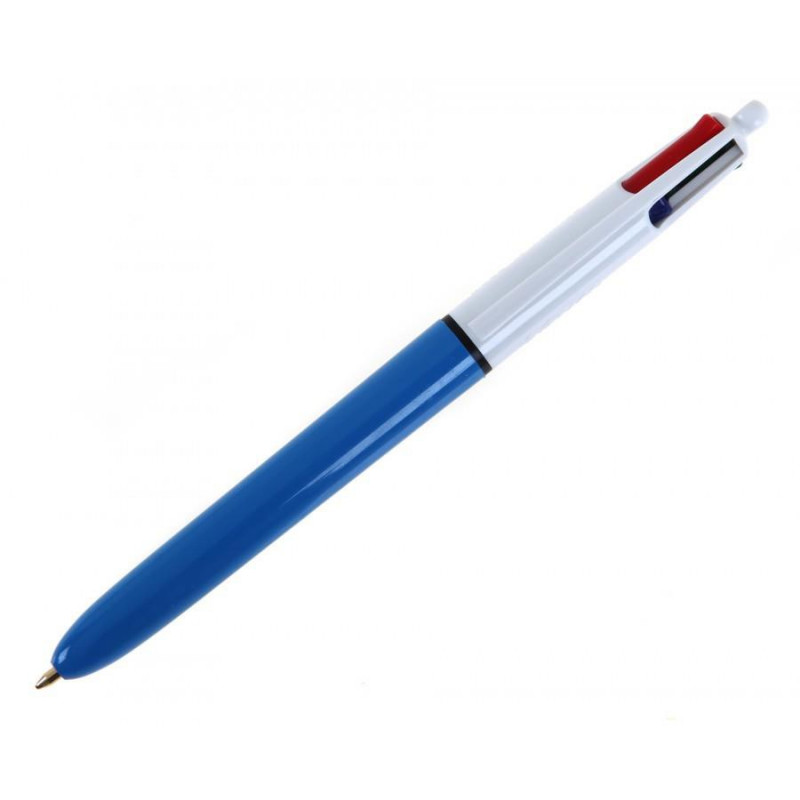 Stylo bille BIC 4 Couleurs rétractable - Médium 0.40mm