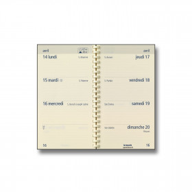 Agenda 2024 Brepols Breprint semainier 16x8 cm