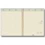 Agenda BREPOLS Concorde - 21x27cm - 1 semaine sur 2 pages couverture brun Palermo