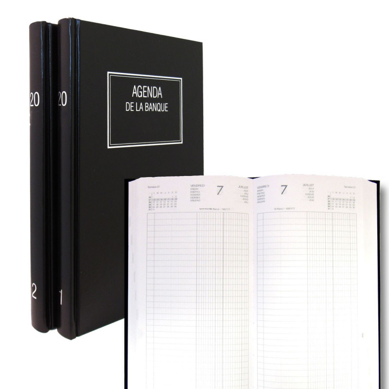 Agenda 2025 de la Banque LECAS Large 18x29 cm Euros et centimes 1