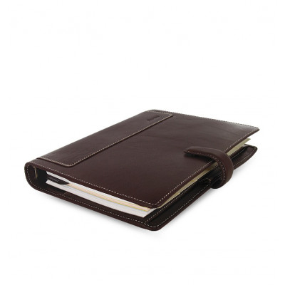 Organiseur FILOFAX A5 23,4x20,3cm FINSBURY FRANBOISE en cuir de vachette - 1 semaine sur 2 pages VERTICAL