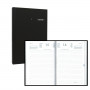 Agendas LECAS format carré 14 x 22 cm - Règlure travers horaires - Couverture noire - 1 jour par page