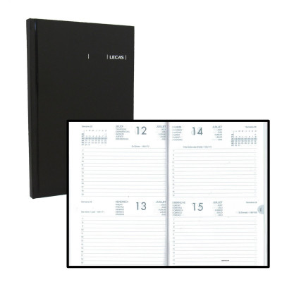 Agenda 2024 LECAS Format Carré 2 jours 14 x 22 cm - 2 jours par page