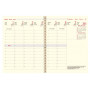 Recharge agenda spirale OBERTHUR Classique 27 - 21x27cm - 1 semaine sur 2 pages