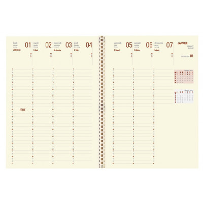 Agenda Oxford semainier OFFICE 2024, 210 x 297 mm