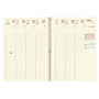 Recharge agenda spirale OBERTHUR Contemporain 30 - 21x29,7cm - 1 semaine sur 2 pages LODGE/KENT