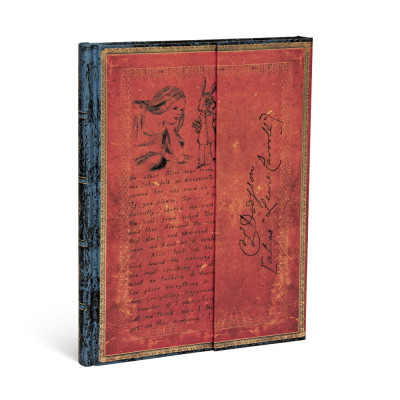 Carnet PAPERBLANKS Non ligné - Ultra  180×230mm - Les Manuscrits Estampés série Lewis Carroll, Alice au Pays des Merveilles