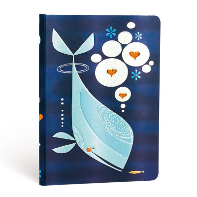 Carnet PAPERBLANKS Ligné - Midi  120×170mm - Les Amis Animaux de Tracy Walker série La Baleine et Compagnie