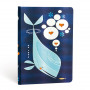 Carnet PAPERBLANKS Ligné - Midi  120×170mm - Les Amis Animaux de Tracy Walker série La Baleine et Compagnie