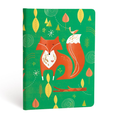 Carnet PAPERBLANKS Ligné - Midi  120×170mm - Les Amis Animaux de Tracy Walker série Monsieur le Renard