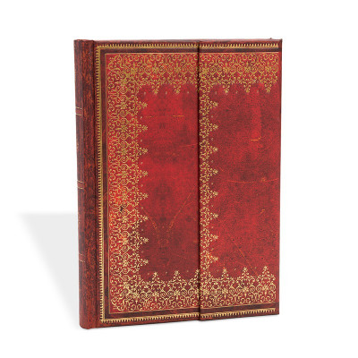 Carnet Midi PAPERBLANKS série Reliure à l'Ancienne modèle Feuille d'Or