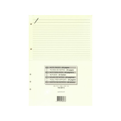 Recharge QUOVADIS Bloc Notes Ivoire 21x29.7cm pour Timer 29