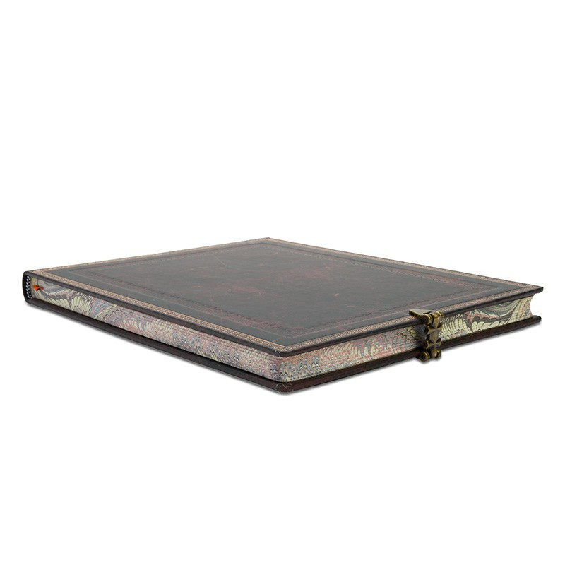 Carnet Paperblanks Cuir Marocain - Style Ancien | Non Ligné | 128 Pages | Grand Format