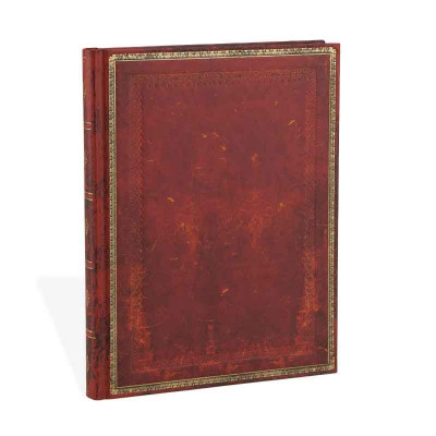 Carnet PAPERBLANKS ligné - Ultra 180×230mm - Reliure Classique à l'Ancienne série Rouge Vénitien