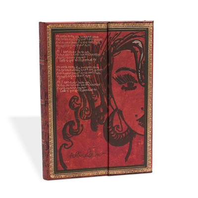 Carnet Midi PAPERBLANKS série Les Manuscrits Estampés modèle Amy Winehouse, Tears Dry