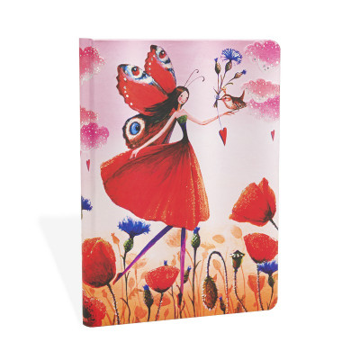 Carnet PAPERBLANKS ligné - Midi 120×170mm - Collection Mila Marquis série Champ de Coquelicot