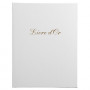 Livre d'or EXACOMPTA Blanc - Balacron - 26x22cm - Tranche OR