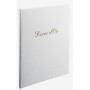 Livre d'or EXACOMPTA Blanc - Balacron - 26x22cm - Tranche OR