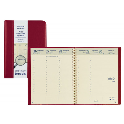 Agenda Brepols CONCORDE - 21 x 27 cm - 1 semaine sur 2 pages