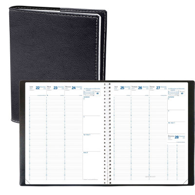 Quo Vadis 014934Q - Agenda 16x16 Exécutif, avec répert., FR Club, coloris  navy