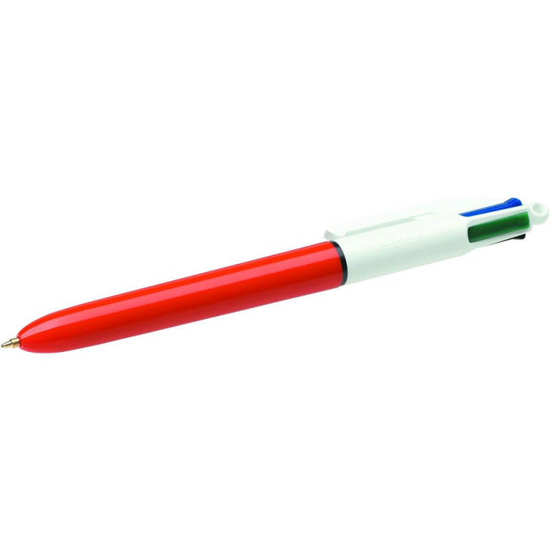 Paquet de stylos bille rétractable 4 coloris différents Casino - Kibo