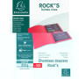 Lot 100x chemises 24x32cm EXACOMPTA ROCK'S 210gr - ROSE
