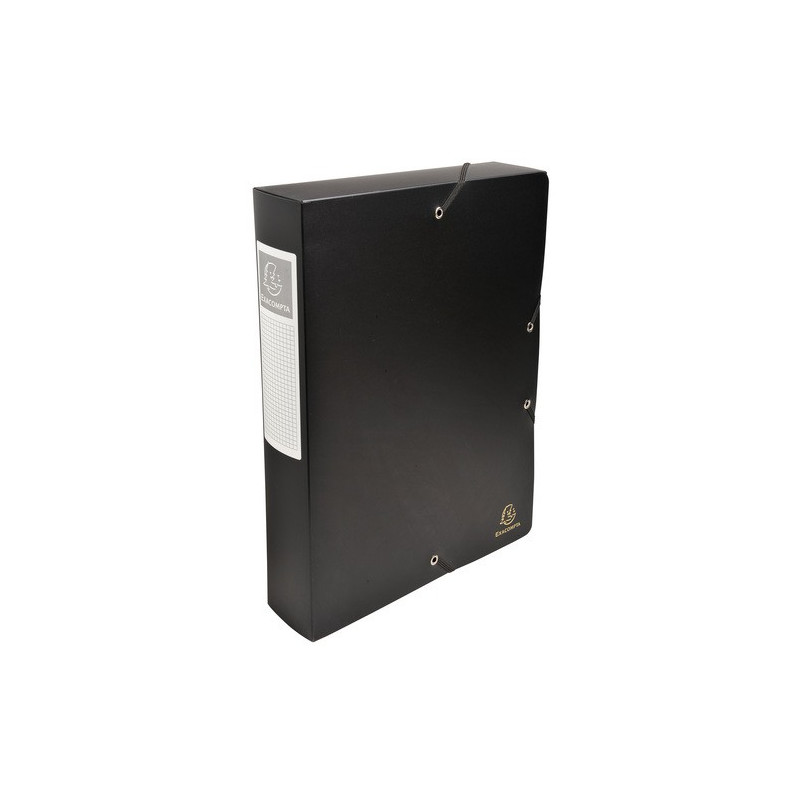 boîte classement exacompta exabox 24x32cm dos 60mm - noir