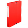 Boîte classement EXACOMPTA Exabox 24x32cm dos 40mm - ROUGE - Plastique PP 7/10e