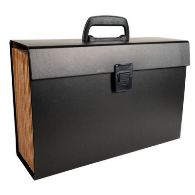 Trieur valisette ECO EXACOMPTA 20 compartiments 34x25x8cm - NOIR