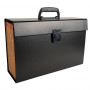 Trieur valisette ECO EXACOMPTA 20 compartiments 34x25x8cm - NOIR