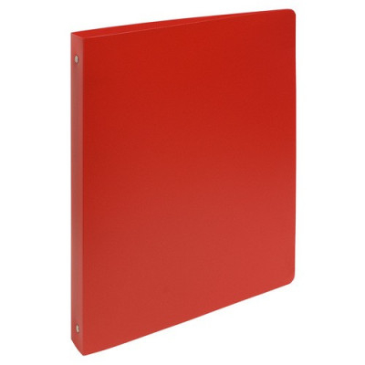 Classeur 4 anneaux A4 XXL 24X32cm dos 30mm - ROUGE - Plastique PP