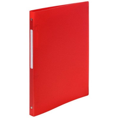 Classeur 4 anneaux A4 21x29,7cm dos 15mm - ROUGE - Plastique PP