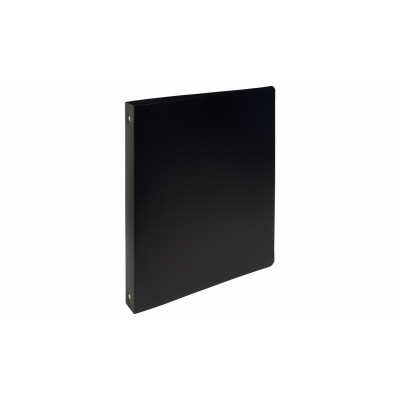 Classeur souple A4 en plastique PP - 4 anneaux - noir