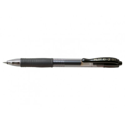 Stylo roller encre gel PILOT G2 07 - NOIR