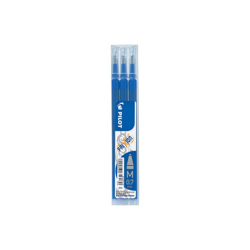 Pilot FriXion Ball Tintenroller-Minen – Blau, 12 Stück, Für FriXion Stifte, Löschbar