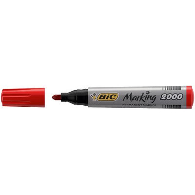 Marqueur permanent BIC Marking 2000 Ecolutions pointe ogive 1,7mm - ROUGE