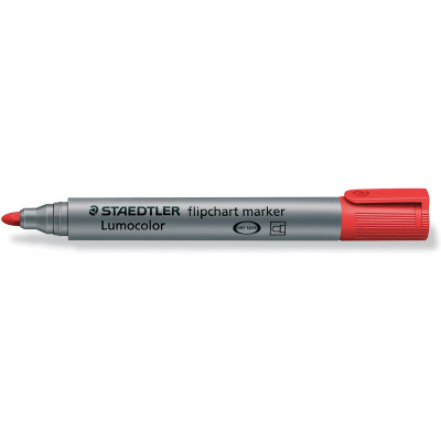 Feutre tableau papier STAEDTLER Flipchart Lumocolor 356 - pointe ogive 2,0 mm - ROUGE