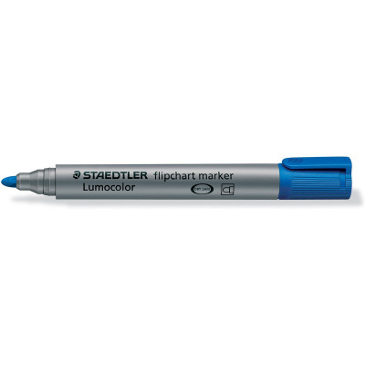 Feutre tableau papier STAEDTLER Flipchart Lumocolor 356 - pointe ogive 2,0 mm - BLEU