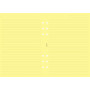 Recharge FILOFAX A5 21x14,8cm - 25 Feuilles de notes lignées - Jaune