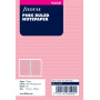 Recharge FILOFAX Pocket 12x8,1cm - 20 Feuilles de notes lignées - Rose