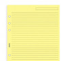 Recharge FILOFAX format MINI - Feuille de notes lignées Jaune