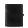 Organiseur FILOFAX A5 23,4x20,3cm FINSBURY NOIR cuir de vachette - 1 semaine sur 2 pages VERTICAL