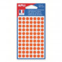 462 Etiquettes rondes Ø8mm AGIPA - ORANGE